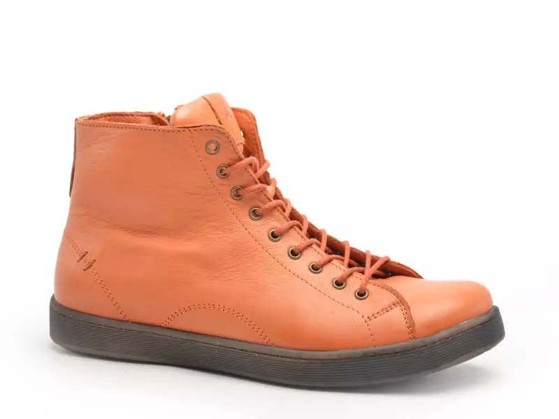Andrea Conti 0344900 Orange Boots et Bottines Plates Femme