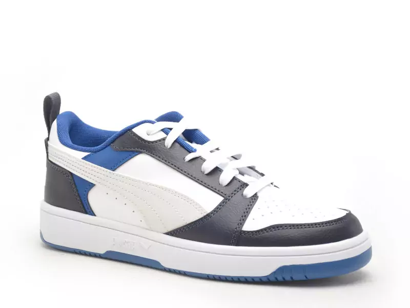 Puma PUMA REBOURND V6LOJR Blanc Baskets Basses Garçon