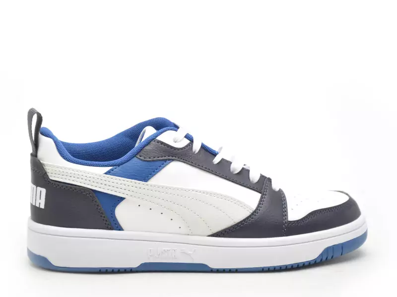 Puma PUMA REBOURND V6LOJR Blanc Baskets Basses Garçon