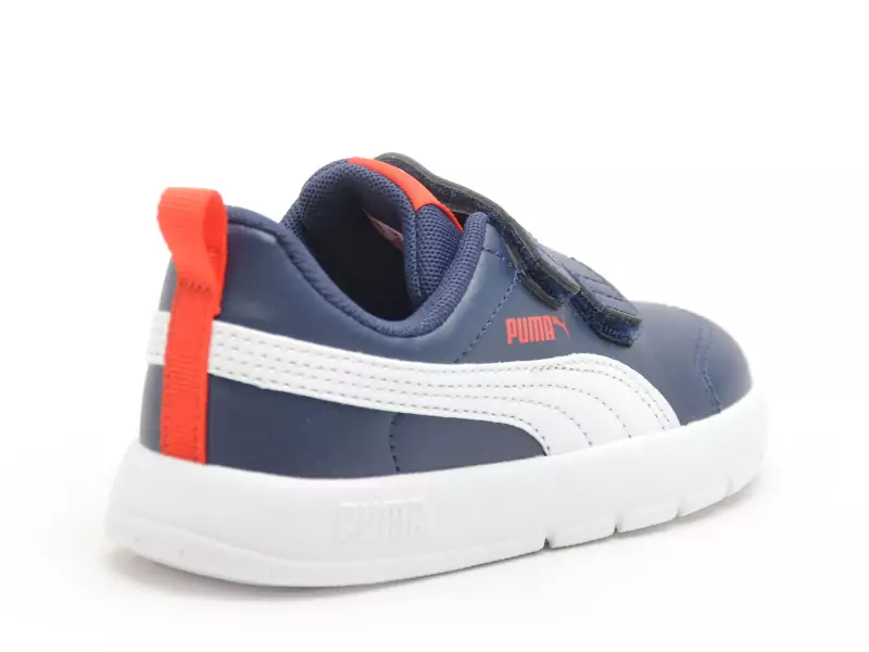 Puma COURTFLEX V3V INF Bleu Baskets Basses Garçon