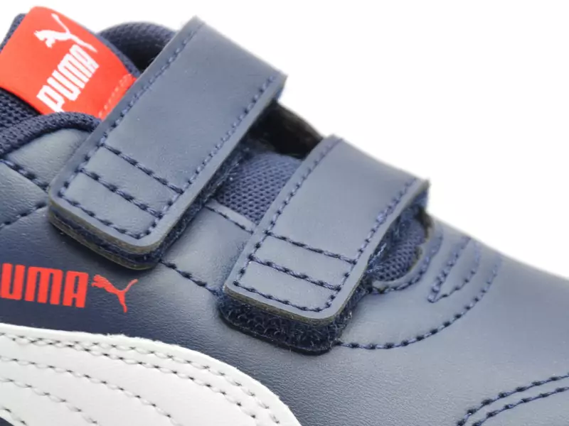 Puma COURTFLEX V3V INF Bleu Baskets Basses Garçon