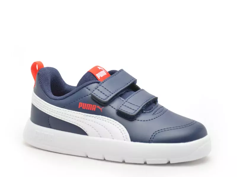 Puma COURTFLEX V3V INF Bleu Baskets Basses Garçon