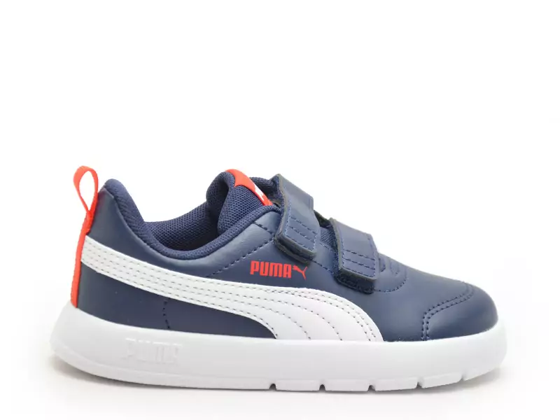 Puma COURTFLEX V3V INF Bleu Baskets Basses Garçon