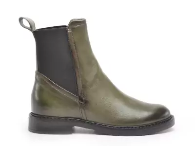 T81223 Vert Boots et Bottines Plates Femme