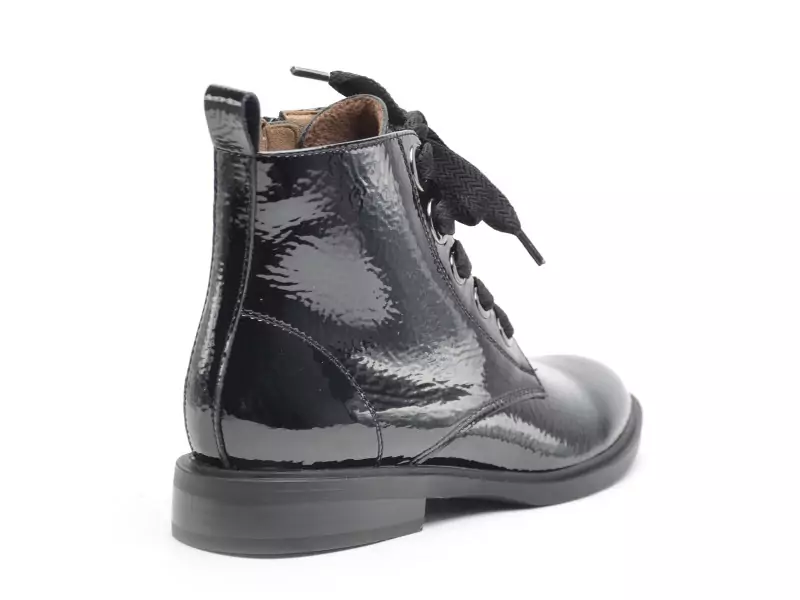 Fugitive FEUTRE Noir Boots et Bottines Plates Femme