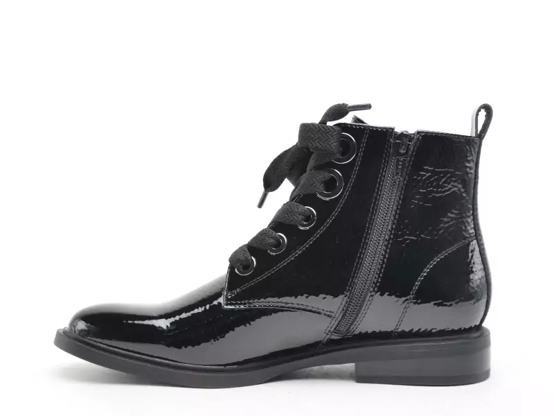 Fugitive FEUTRE Noir Boots et Bottines Plates Femme