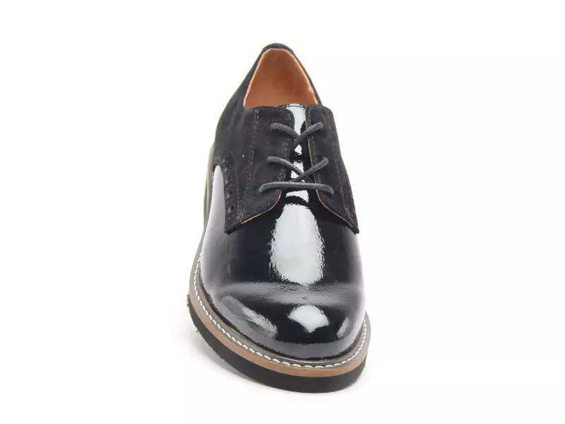 Fugitive CHAMOI Noir Derbies Femme