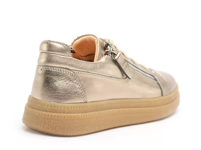 Coco Abricot MALAFRETAZ Bronze Baskets Basses Femme