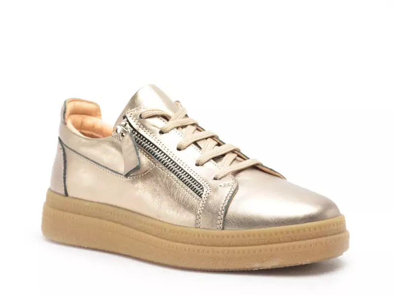 Coco Abricot MALAFRETAZ Bronze Baskets Basses Femme