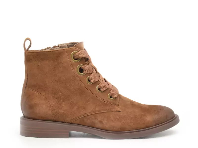 Fugitive FEUTRE Marron Boots et Bottines Plates Femme
