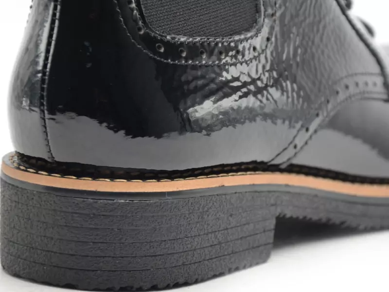 Fugitive GELINE Noir Boots et Bottines Plates Femme