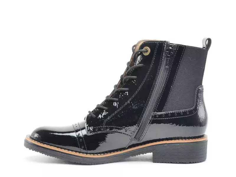 Fugitive GELINE Noir Boots et Bottines Plates Femme