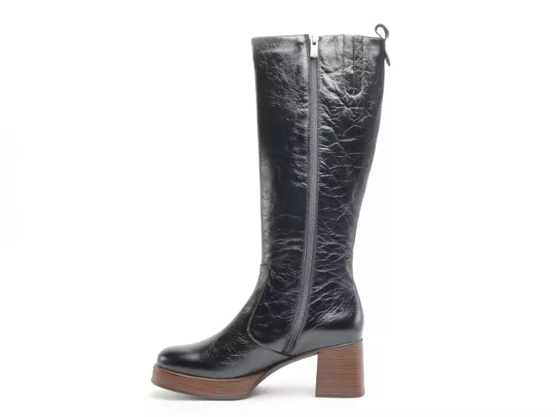 Dorking D9339AL Noir Bottes à Talons Femme
