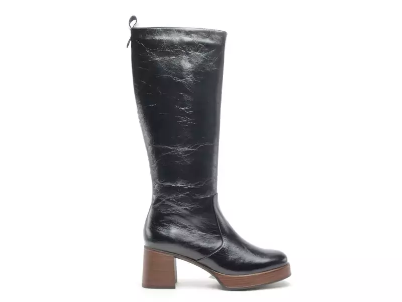 Dorking D9339AL Noir Bottes à Talons Femme