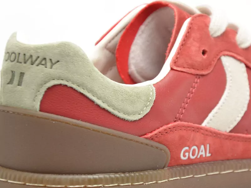 Coolway GOAL H Rouge Baskets Basses Homme