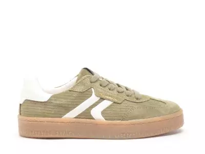 23723 44 Kaki Baskets Basses Femme