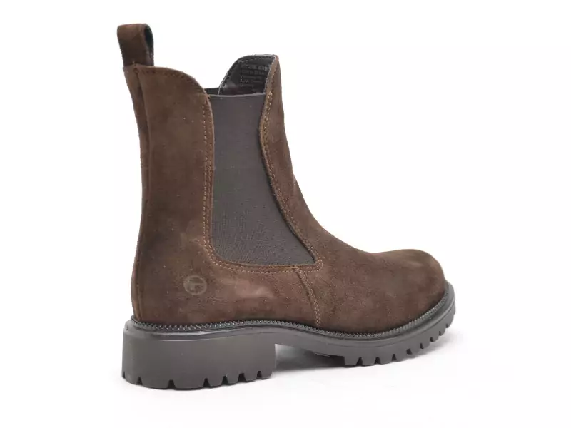 Tamaris 25427 41 Chelsea Marron Boots et Bottines Plates Femme