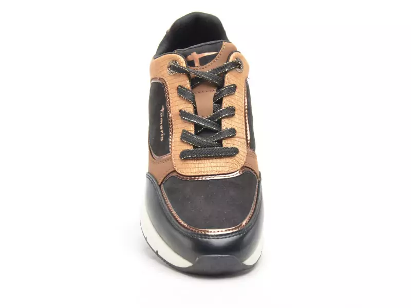 Tamaris 23768 45 Noir Baskets Basses Femme