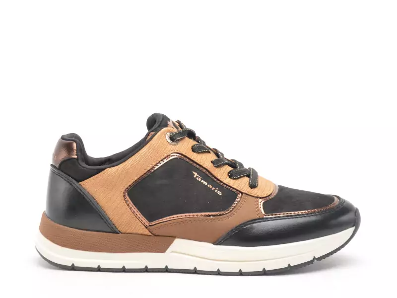 Tamaris 23768 45 Noir Baskets Basses Femme