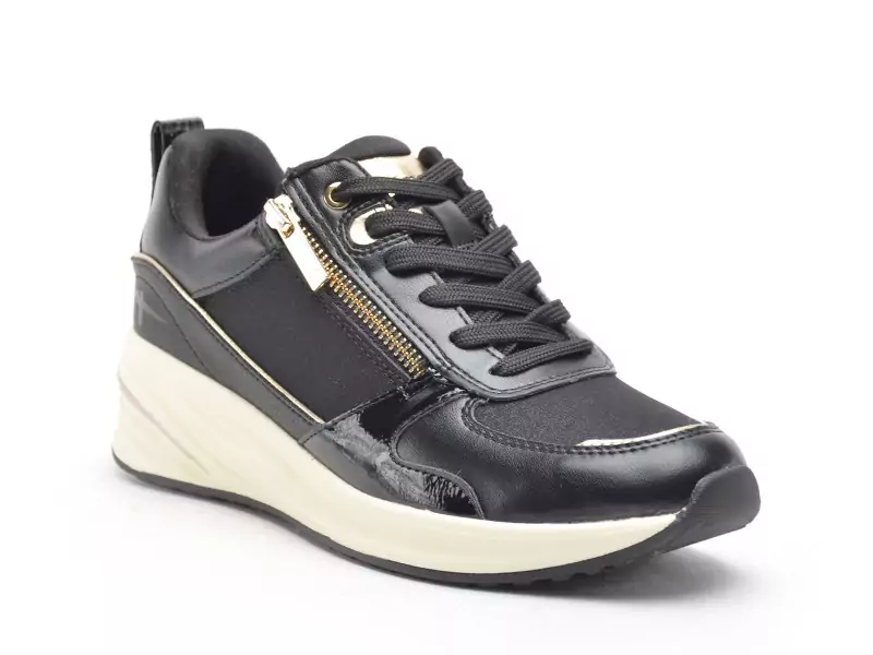 Tamaris 23754 45 Noir Baskets Basses Femme