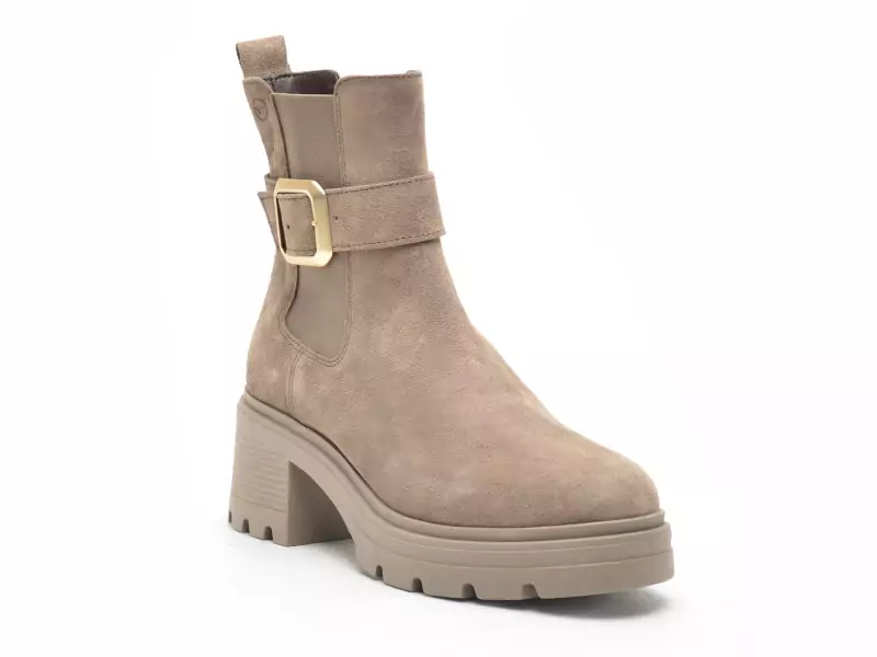 Tamaris 25433 45 Beige Boots et Bottines à Talons Femme