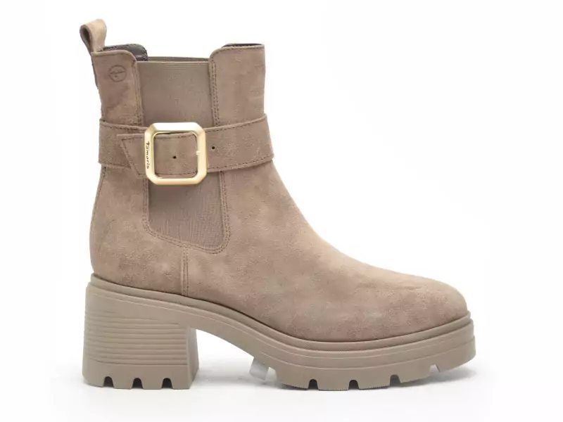 Tamaris 25433 45 Beige Boots et Bottines à Talons Femme