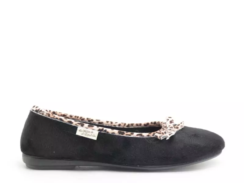 La Maison De L Espadrille 6055 8 Noir Chaussons Femme