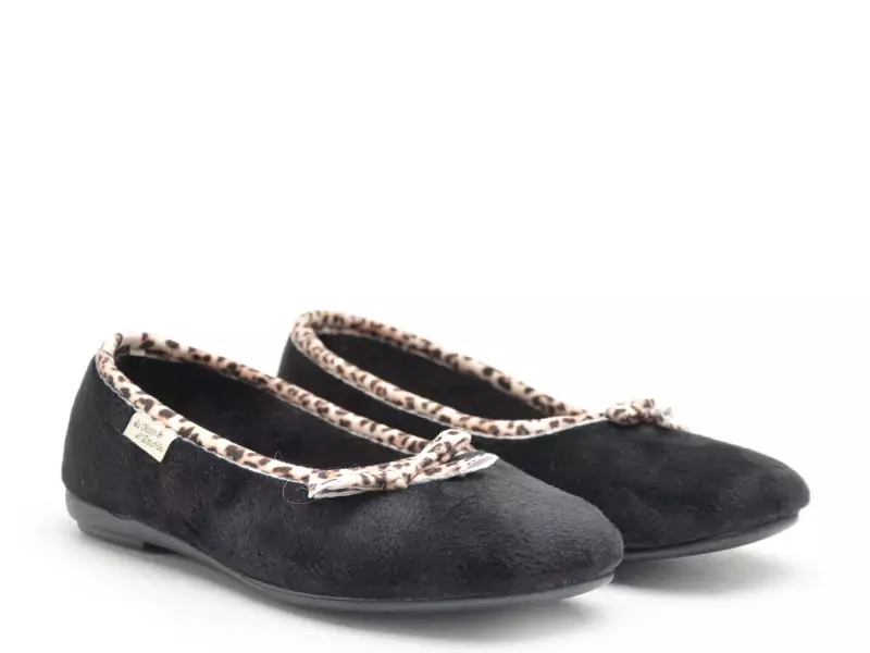 La Maison De L Espadrille 6055 8 Noir Chaussons Femme