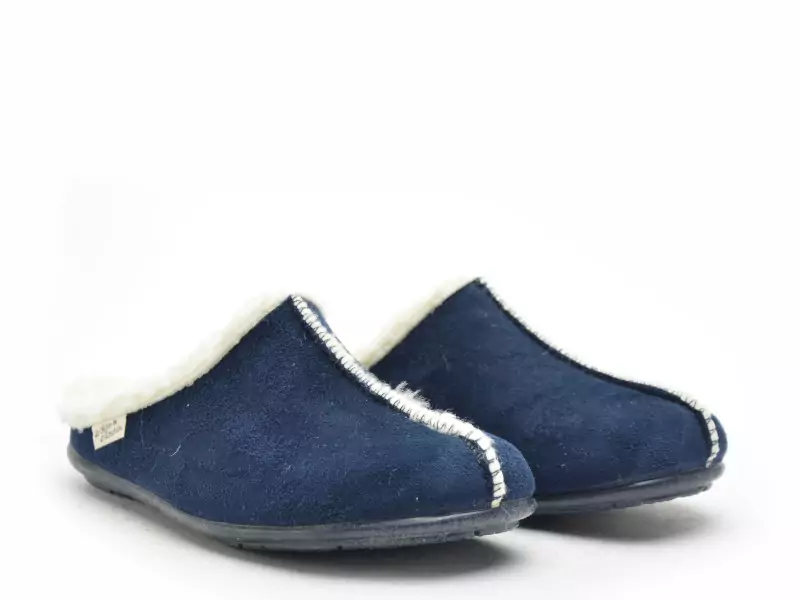 La Maison De L Espadrille 9009 8 Bleu Chaussons Femme