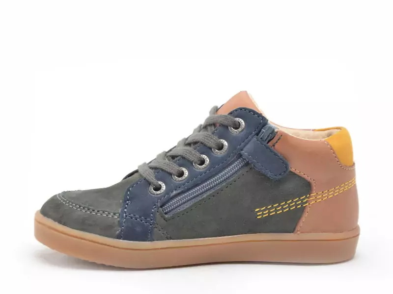 Kickers KICK WEBY Bleu Boots Garçon