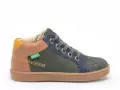 Kickers KICK WEBY Bleu Boots Garçon