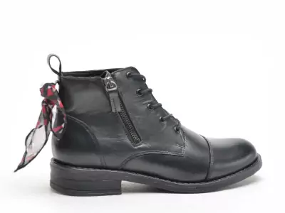 2502 BELEM Noir Boots et Bottines Plates Femme