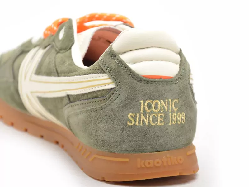 Kaotiko SEATTLE MEN Kaki Baskets Basses Homme