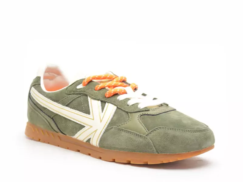 Kaotiko SEATTLE MEN Kaki Baskets Basses Homme