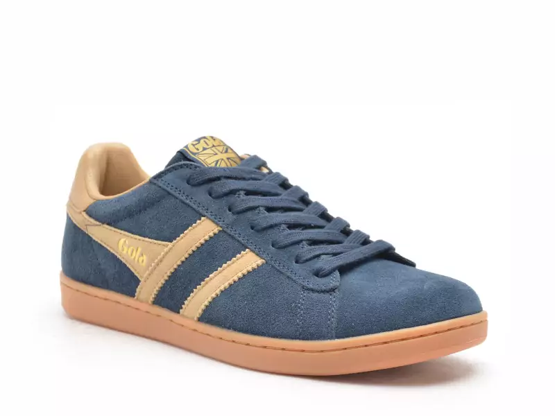 Gola EQUIPE II SUEDE Bleu Baskets Basses Homme