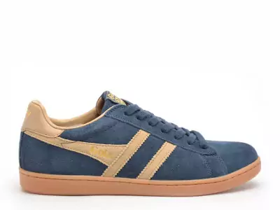 EQUIPE II SUEDE Bleu Baskets Basses Homme