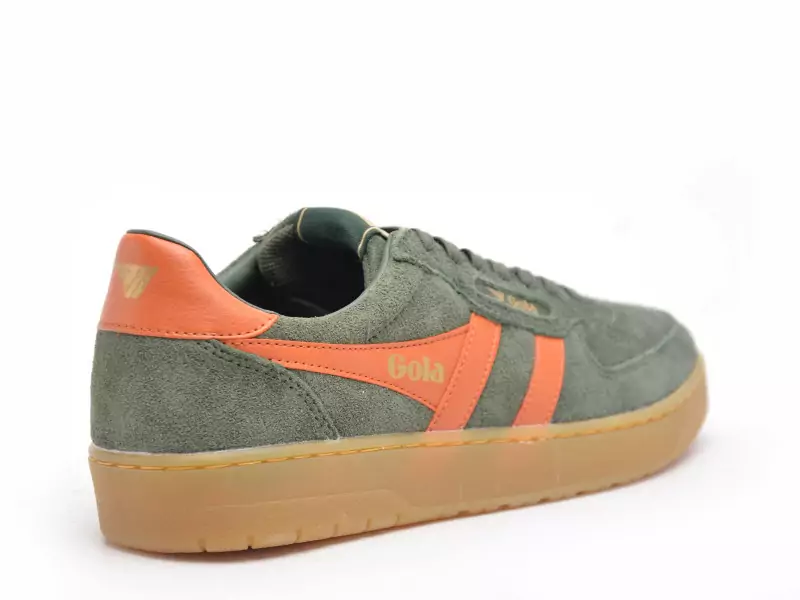 Gola HAWK SUEDE 86 Kaki Baskets Basses Homme