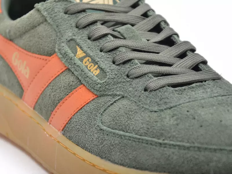 Gola HAWK SUEDE 86 Kaki Baskets Basses Homme