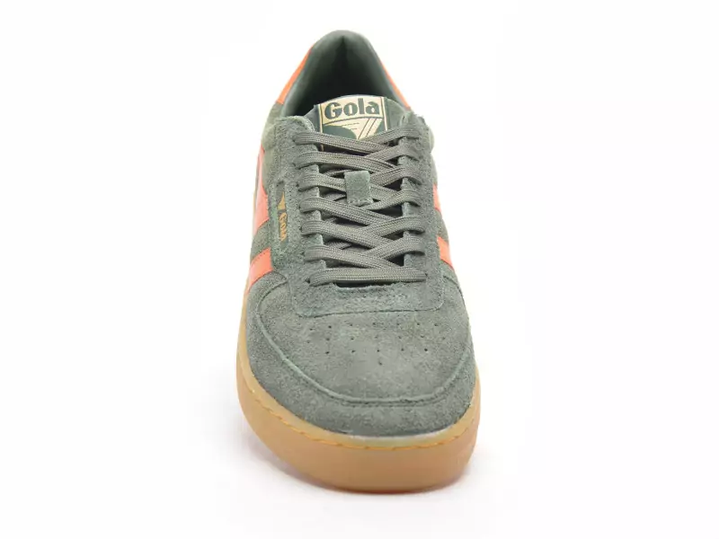 Gola HAWK SUEDE 86 Kaki Baskets Basses Homme