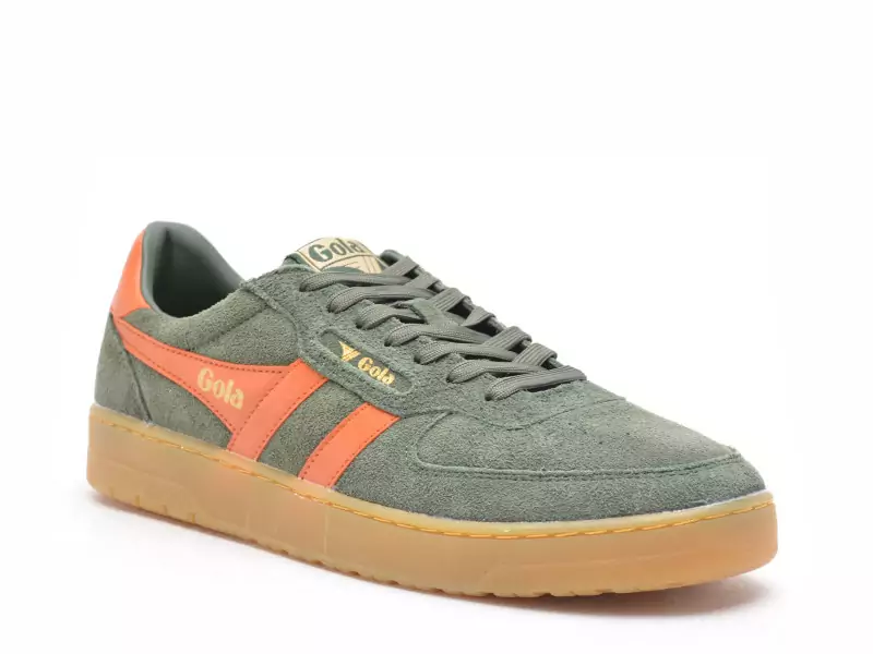 Gola HAWK SUEDE 86 Kaki Baskets Basses Homme