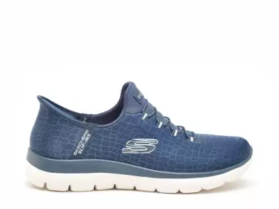 150128 SUMMIT Bleu Baskets Basses Femme