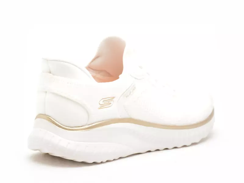 Skechers 117497 BOBS Blanc Baskets Basses Femme