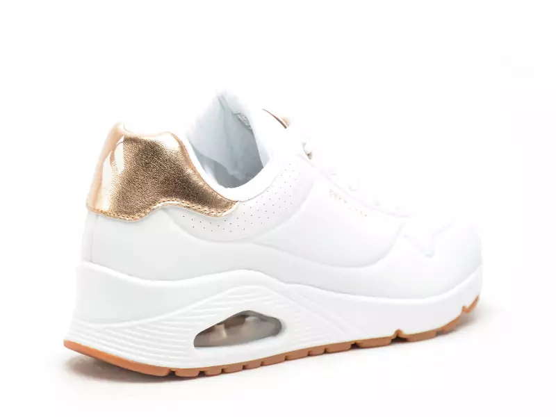 Skechers 177094 UNO Blanc Baskets Basses Femme