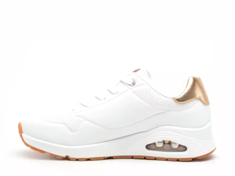 Skechers 177094 UNO Blanc Baskets Basses Femme