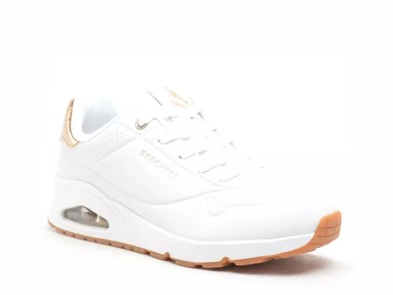 Skechers 177094 UNO Blanc Baskets Basses Femme