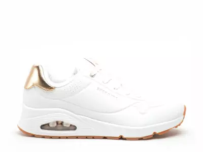 177094 UNO Blanc Baskets Basses Femme