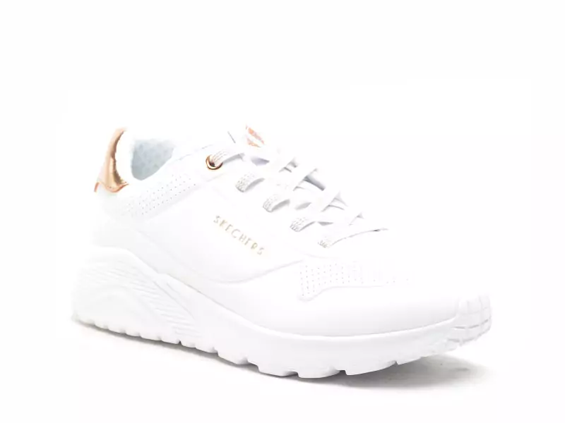 Skechers 310384L UNO LITE Blanc Baskets Basses Fille