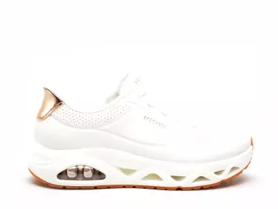 190113 UNO Blanc Baskets Basses Femme