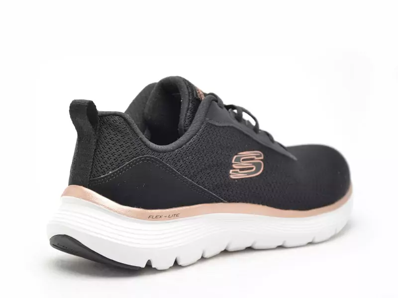 Skechers 150206 FLEX APPEAL Noir Baskets Basses Femme