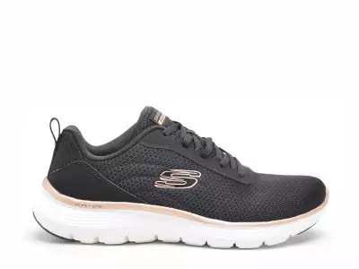 150206 FLEX APPEAL Noir Baskets Basses Femme